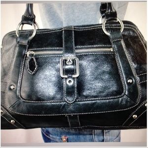 LUCE Black Leather Purse🐞